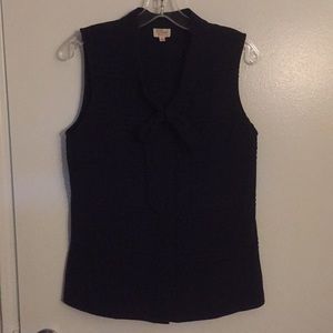 Modcloth Navy Sleeveless Blouse
